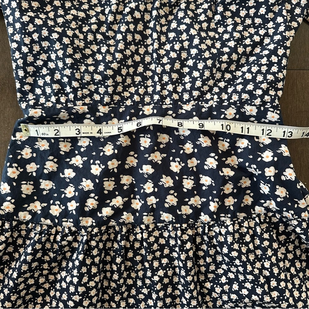 French Connection Tiered Ditsy Floral‎ Mini Puff Sleeve Whimsy Girly Size 6 - Picture 5 of 9